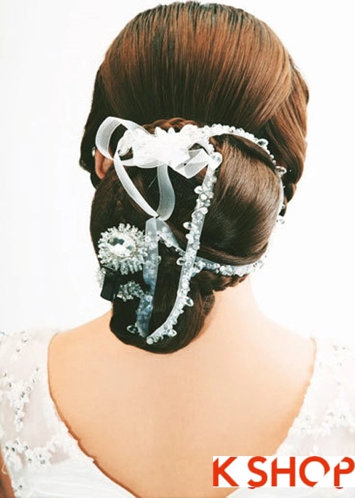 Những kiểu tóc tết cô dâu hàn quốc đẹp 2016 sang trọng lộng lẫy - 8