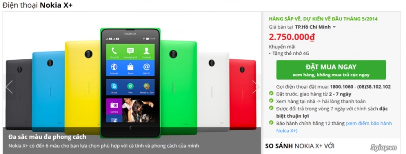 Nokia x chính thức bán ra tại việt nam từ tháng 5 giá 2750000 đ - 2