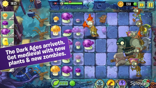 Plants vs zombies 2 cập nhật dark ages part 2 - 1