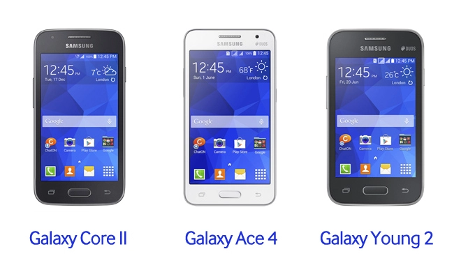 Samsung công bố giá bán của galaxy core ii ace 4 và young 2 - 1