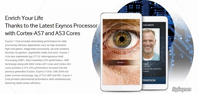 Samsung ra mắt exynos 7 tám lõi mạnh hơn 57 - 1