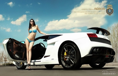 Siêu xe bị lu mờ trước người đẹp bikini - 1
