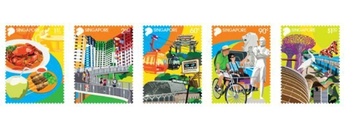Singapore phát hành tem kỷ niệm 50 năm du lịch - 1