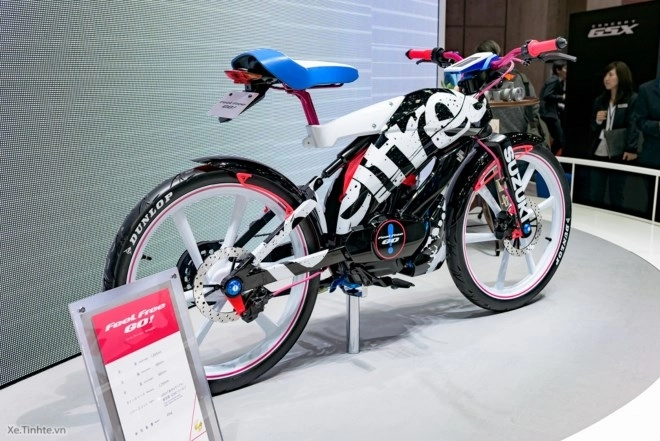 Suzuki feel free go mẫu xe có thiết kế độc đáo như xe đạp - 3