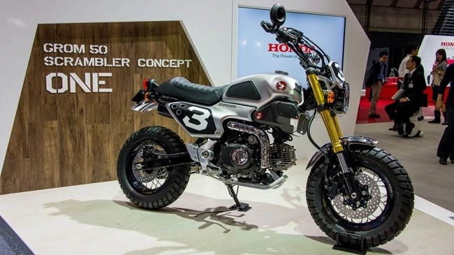 Thích thú với vẻ ngoài đầy phong cách của honda grom 50 scrambler - 1