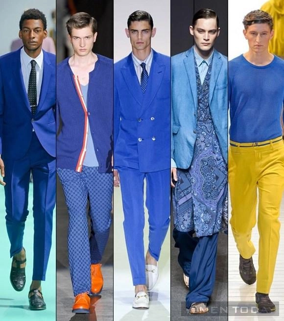 Thời trang nam xuân hè 2013 cuộc đổ bộ của sắc xanh - 1