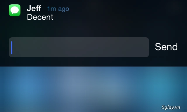 Trả lời tin nhắn phong cách ios 8 cho iphone - 1