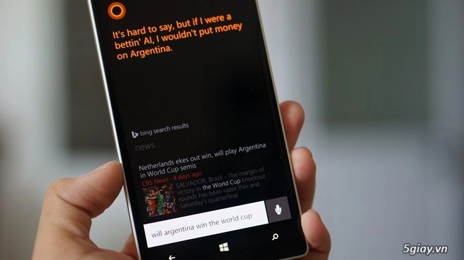 Trợ lý ảo cortana liên tục phán đức vô địch world cup 2014 - 1