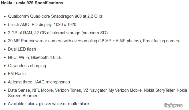 Trung quốc bất ngờ rao bán lumia icon929 với giá 3800 - 2