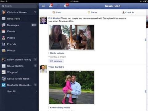 Ứng dụng facebook cho ipad ra mắt tuần sau - 1