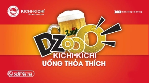 Uống bia tươi zamky miễn phí tại kichi kichi - 2
