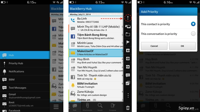 Vài thủ thuật giúp bạn sử dụng hiệu quả hơn blackberry hub - 2