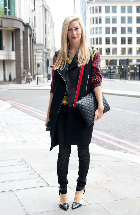 Váy áo thời thượng trên đường phố london fashion week - 1