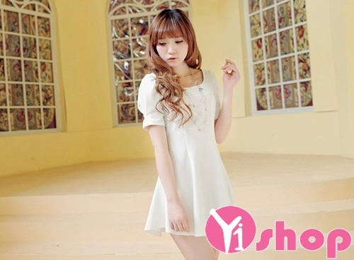 Váy đầm babydoll dáng xòe đẹp phong cách hàn quốc hè 2016 - 8