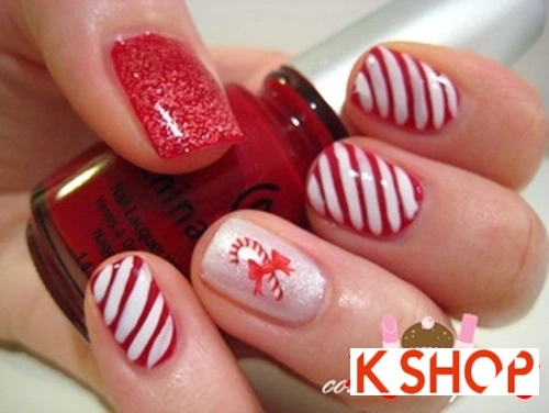 Vẽ nail hình kẹo đẹp ngọt ngào cho cô nàng dễ thương 2017 - 9