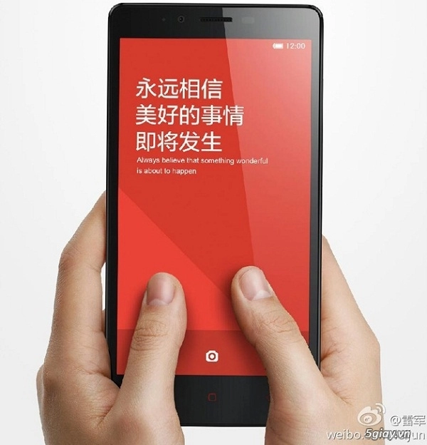 Xiaomi tung ảnh chính thức của hongmi 2 - 1