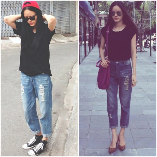 3 mốt quần jeans làm say lòng sao việt - 8