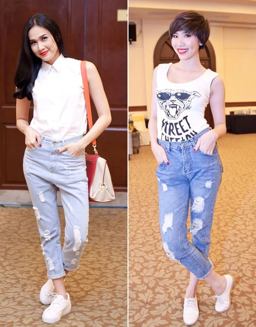 3 mốt quần jeans làm say lòng sao việt - 9