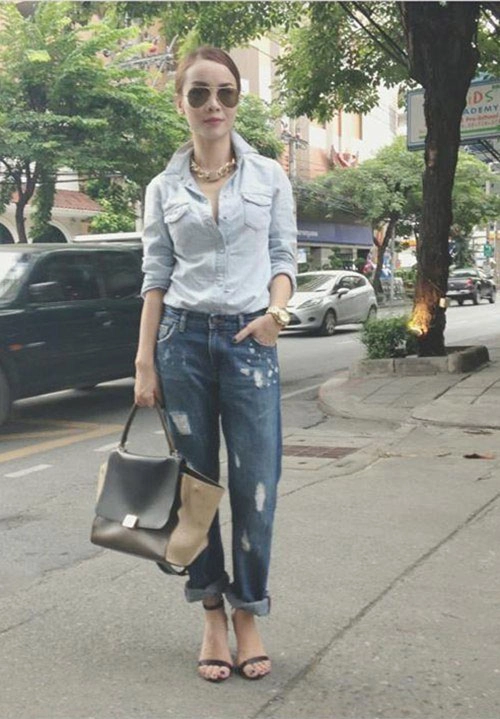 3 mốt quần jeans làm say lòng sao việt - 10