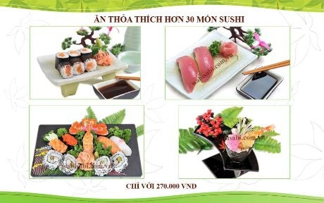 Ăn thoả thích 30 món sushi tại wabi sabi vườn nhật 2 - 2