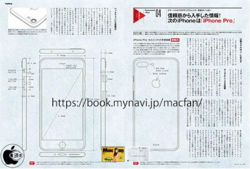 Bản thiết kế chi tiết iphone 7 xuất hiện trên báo nhật - 1