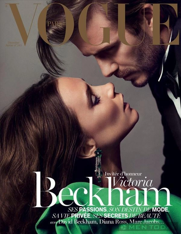 Beckham victoria mặn nồng trên tạp chí vogue paris - 1