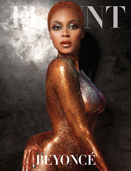 Beyonce khỏa thân phủ nhũ vàng đầy người - 1