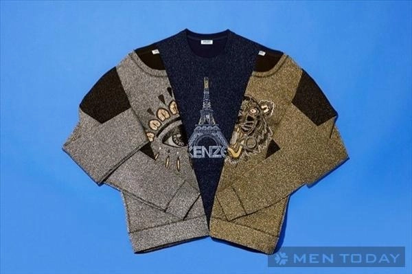 Bộ sưu tập sweaters nam với họa tiết độc đáo của kenzo - 1