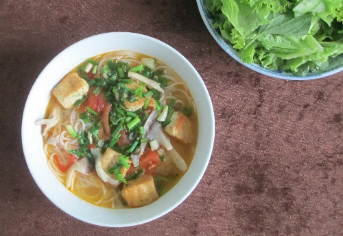 Bún chay nấu nhanh cho ngày rằm - 1