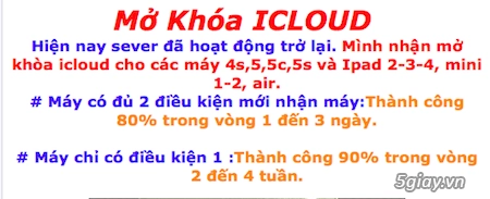 Cẩn thận mất tiền oan vì dịch vụ mở khoá icloud cho iphone - 1