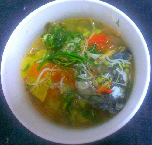 Canh chua cá trắm nấu giá - 1