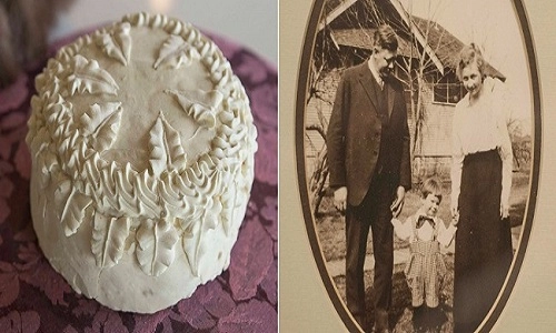 Chiếc bánh cưới vẹn nguyên sau 100 năm - 1