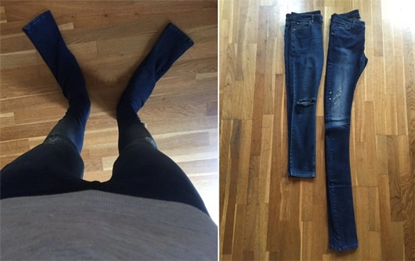 Chiếc quần jeans dài quái dị khiến người mua phát điên - 1