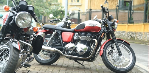 Chiêm ngưỡng vẻ đẹp cổ điển của triumph bonneville t100 tại hà nội - 1