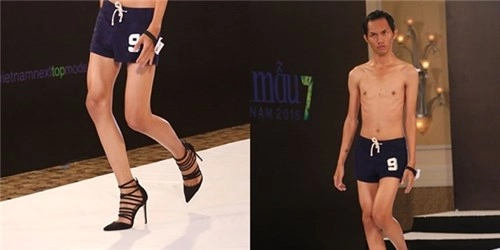 Choáng với thí sinh nam gầy trơ xương mang giày cao gót catwalk - 2