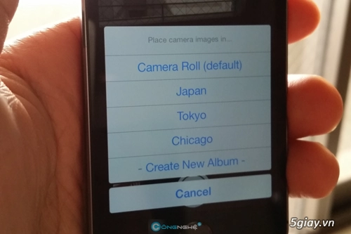 Chọn thư mục để lưu ảnh trong camera của iphone - 1