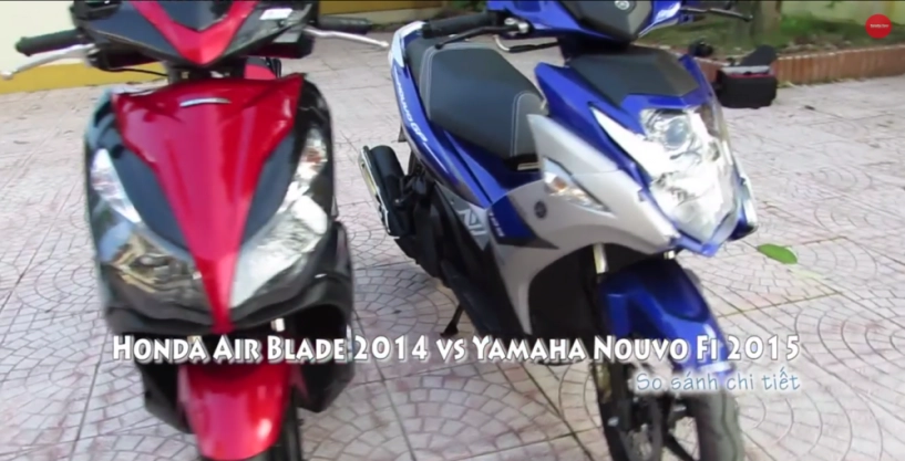 clip yamaha nouvo fi 2015 và honda airblade 2014 so sánh chi tiết - 1