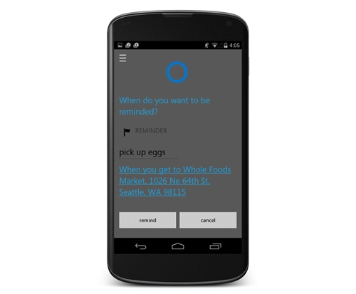 Cortana cho android sẽ ra mắt vào tháng 7 - 1