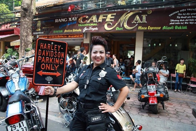 Dàn harley-davidson hội tụ mừng nữ biker hà thành gia nhập hội - 1