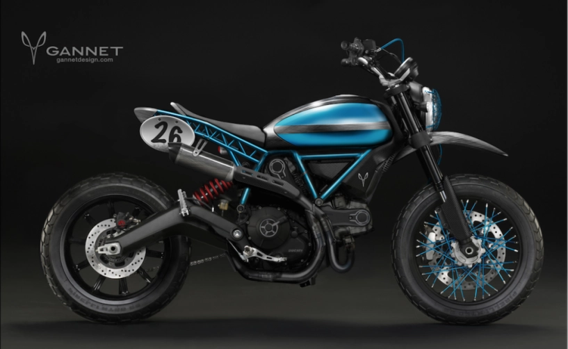 Ducati scrambler concept ý tưởng độ từ gannet design - 4