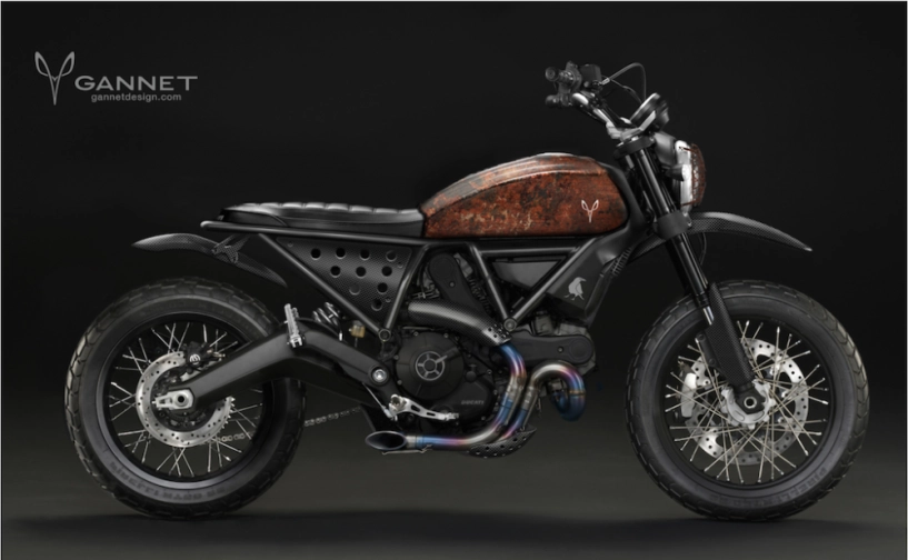 Ducati scrambler concept ý tưởng độ từ gannet design - 3