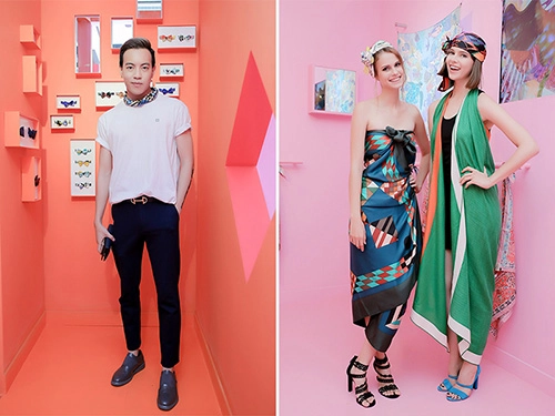 Fashionista dự khai trương pop-up store khăn hermès - 5