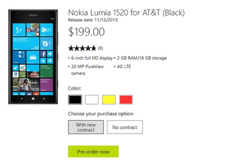 Giá nokia lumia 1520 ở mỹ rẻ hơn việt nam 200 usd - 1
