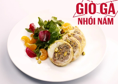 Giò gà nhồi nấm lạ miệng cho mâm cỗ ngày tết - 1