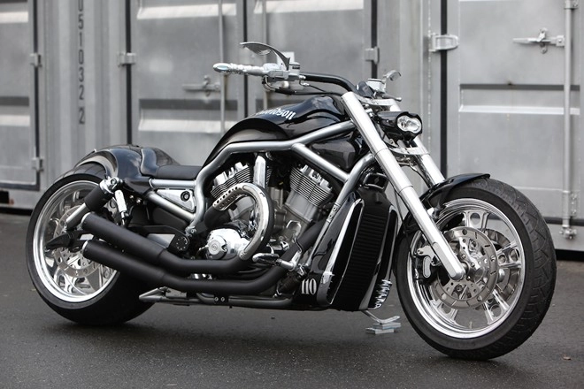 Harley-davidson vrsc độ khoe khung hầm hố - 3