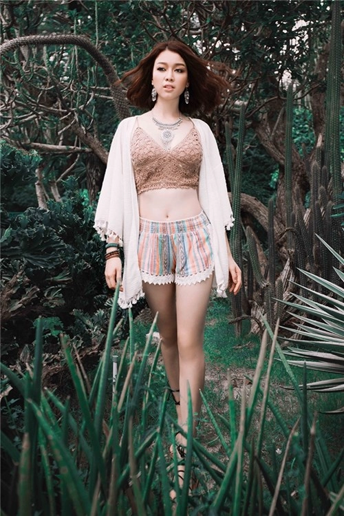 Hoa khôi trương tùng lan cá tính phong cách bohemian style - 2