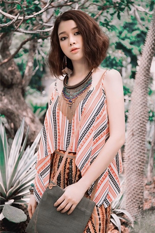 Hoa khôi trương tùng lan cá tính phong cách bohemian style - 5