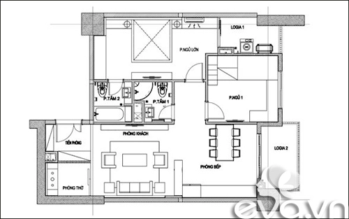 Hoàn thiện nội thất nhà 98m2 với 400 triệu đồng - 1