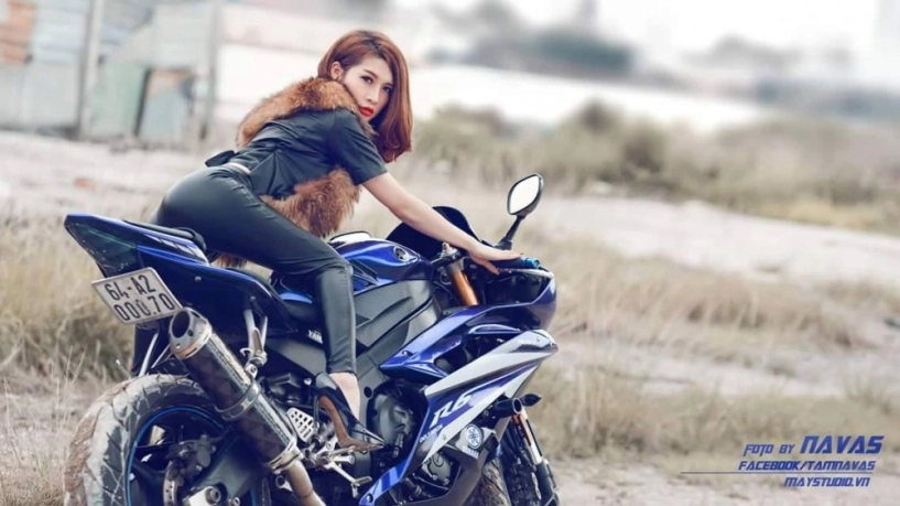 Hot girl xinh đẹp cá tính bên chiếc sportbike thần thánh yamaha r6 - 1