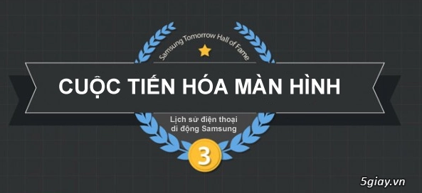 Infographic quá trình tiến hóa màn hình di động samsung - 1